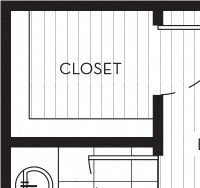 Lux Apartments_Bellevue WA_Floor Plan_Two Bedroom Two Bathroom A Lux Apartments Floor Plan Two Bedroom Two Bathroom A